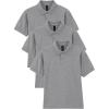 Gildan Kids’ DryBlend Short Sleeve Polo, Style G8800b, 3-Pack(Sport Grey)