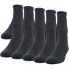 Gildan Men’s Active Cotton Ankle Socks, 10-Pairs(Black)