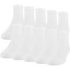 Gildan Men’s Active Cotton Ankle Socks, 10-Pairs(White)