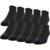 Gildan Men’s Active Cotton Low Cut Socks (10-Pairs)(Black)