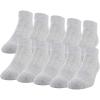 Gildan Men’s Active Cotton Low Cut Socks (10-Pairs)(Grey Heather)