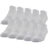 Gildan Men’s Active Cotton No Show Socks (10-Pack)(Grey Heather)