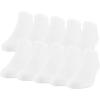 Gildan Men’s Active Cotton No Show Socks (10-Pack)(White)