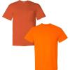 Gildan Mens DryBlend Workwear T-Shirts with Pocket, 2-Pack((1) Orange + (1) S Orange)