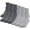 Gildan Men’s Polyester Half Cushion Ankle Socks, 12-Pairs(Grey)