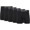 Gildan Men’s Underwear Cotton Stretch Boxer Briefs, Multipack(Black Soot (5-pack  Regular Leg))