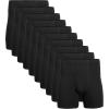 Gildan Men’s Underwear Covered Waistband Boxer Briefs, Multipack(Black (10-pack))