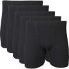 Gildan Men’s Underwear Covered Waistband Boxer Briefs, Multipack(Black (5-pack))