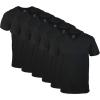 Gildan Men’s V-Neck T-Shirts, Multipack, Style G1103(Black (6-pack))