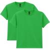 Gildan Unisex-Child Gildan Youth Heavy Cotton T-Shirt, Style G5000b, 2-Pack(Irish Green)