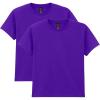 Gildan Unisex-Child Gildan Youth Heavy Cotton T-Shirt, Style G5000b, 2-Pack(Purple)