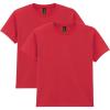 Gildan Unisex-Child Gildan Youth Heavy Cotton T-Shirt, Style G5000b, 2-Pack(Red)