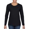 Gildan Women’s Heavy Cotton Long Sleeve T-Shirt, 2-Pack(Black)