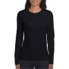 Gildan Women’s Heavy Cotton Long Sleeve T-Shirt, 2-Pack(Black Onyx)