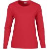 Gildan Women’s Heavy Cotton Long Sleeve T-Shirt, 2-Pack(Coral)