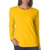 Gildan Women’s Heavy Cotton Long Sleeve T-Shirt, 2-Pack(Old Gold)