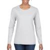 Gildan Women’s Heavy Cotton Long Sleeve T-Shirt, 2-Pack(White)
