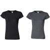 Gildan Womens Softstyle Cotton T-Shirt, Style G64000l, Multipack(Black/Dark Heather)