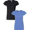 Gildan Womens Softstyle Cotton T-Shirt, Style G64000l, Multipack(Black+heatherroyal)