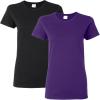 Gildan Womens Softstyle Cotton T-Shirt, Style G64000l, Multipack(Black-purple)