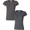 Gildan Womens Softstyle Cotton T-Shirt, Style G64000l, Multipack(Charcoal+darkheather)
