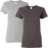 Gildan Womens Softstyle Cotton T-Shirt, Style G64000l, Multipack(Charcoal-sportgrey)