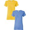 Gildan Womens Softstyle Cotton T-Shirt, Style G64000l, Multipack(Daisy-carolina)