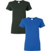 Gildan Womens Softstyle Cotton T-Shirt, Style G64000l, Multipack(Forestgreen-royal)