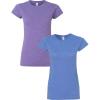 Gildan Womens Softstyle Cotton T-Shirt, Style G64000l, Multipack(Heatherpurple+heatherroyal)