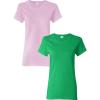 Gildan Womens Softstyle Cotton T-Shirt, Style G64000l, Multipack(Lightpink-irishgreen)