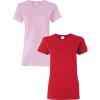 Gildan Womens Softstyle Cotton T-Shirt, Style G64000l, Multipack(Lightpink-red)