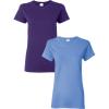 Gildan Womens Softstyle Cotton T-Shirt, Style G64000l, Multipack(Purple-carolina)