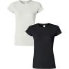 Gildan Womens Softstyle Cotton T-Shirt, Style G64000l, Multipack(White+black)