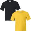 Gildan Youth DryBlend T-Shirt, Style G8000B, 2-Pack(Black-daisy)