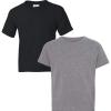 Gildan Youth DryBlend T-Shirt, Style G8000B, 2-Pack(Black-graphite Heather)