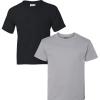 Gildan Youth DryBlend T-Shirt, Style G8000B, 2-Pack(Black-gravel)