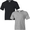 Gildan Youth DryBlend T-Shirt, Style G8000B, 2-Pack(Black-sport Grey)