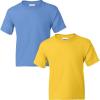 Gildan Youth DryBlend T-Shirt, Style G8000B, 2-Pack(Carolina Blue-daisy)