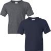 Gildan Youth DryBlend T-Shirt, Style G8000B, 2-Pack(Dark Heather-navy)