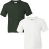 Gildan Youth DryBlend T-Shirt, Style G8000B, 2-Pack(Forest Green-white)