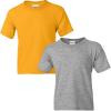 Gildan Youth DryBlend T-Shirt, Style G8000B, 2-Pack(Gold-sport Grey)