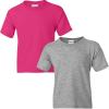Gildan Youth DryBlend T-Shirt, Style G8000B, 2-Pack(Heliconia-sport Grey)