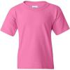Gildan Youth Heavy Cotton T-Shirt, Style G5000B, 2-Pack(Azalea)