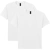 Gildan Youth Heavy Cotton T-Shirt, Style G5000B, 2-Pack(White)