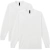 Gildan Youth Ultra Cotton Long Sleeve T-Shirt, Style G2400B, 2-Pack(White)