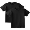 Gildan Youth Ultra Cotton T-Shirt, Style G2000B, Multipack(Black (2-pack))