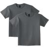 Gildan Youth Ultra Cotton T-Shirt, Style G2000B, Multipack(Charcoal (2-pack))