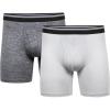 Gildan mens Performance Men’s Driftknit Modern Underwear, 2-packBoxer Briefs(Caviar Htr/Grey Violet Htr (Boxer Brief))