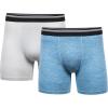 Gildan mens Performance Men’s Driftknit Modern Underwear, 2-packBoxer Briefs(Grey Violet Htr/Blue Saph Htr (Trunk))