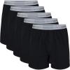 Gildan mens Underwear Boxers, Multipack(Black (5-pack))